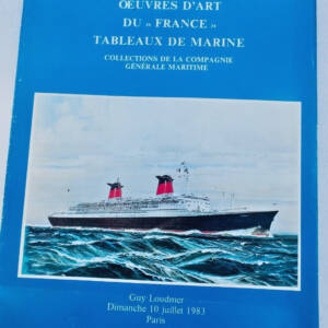 Oeuvre d'art du "France" Tableaux de Marine Collection de la Compagnie Générale