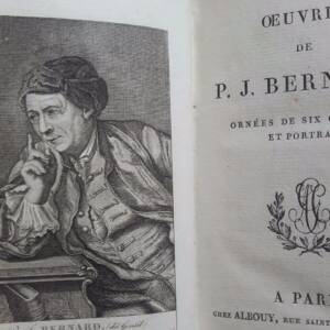 Oeuvres de P.J.Bernard ornées de six gravures et portrait 1821