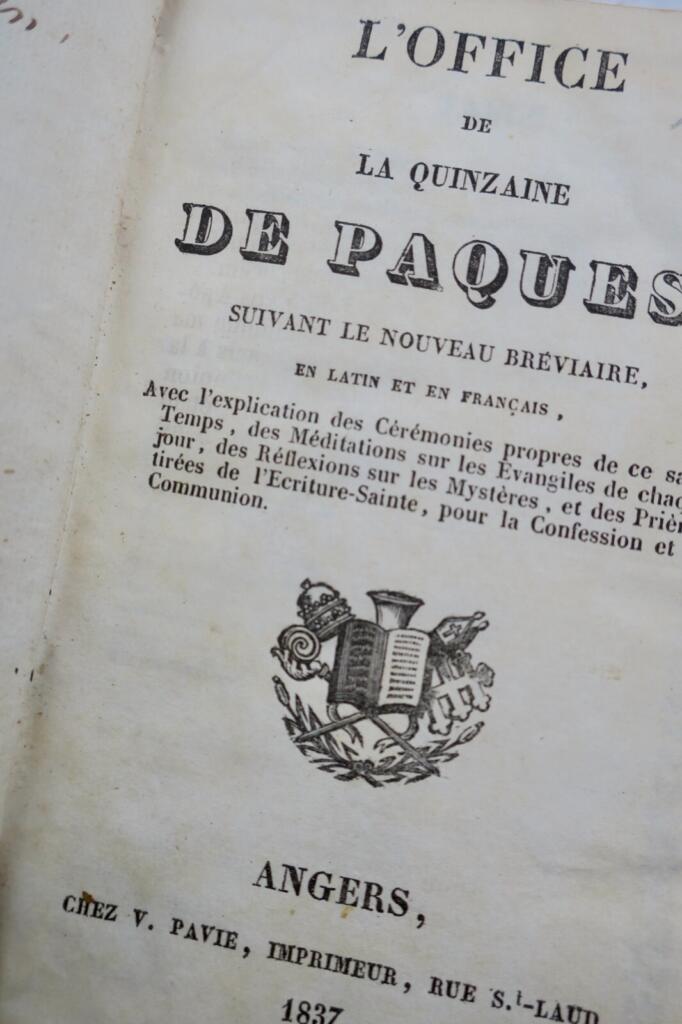 Easter Octave Liturgy, Angers 1837