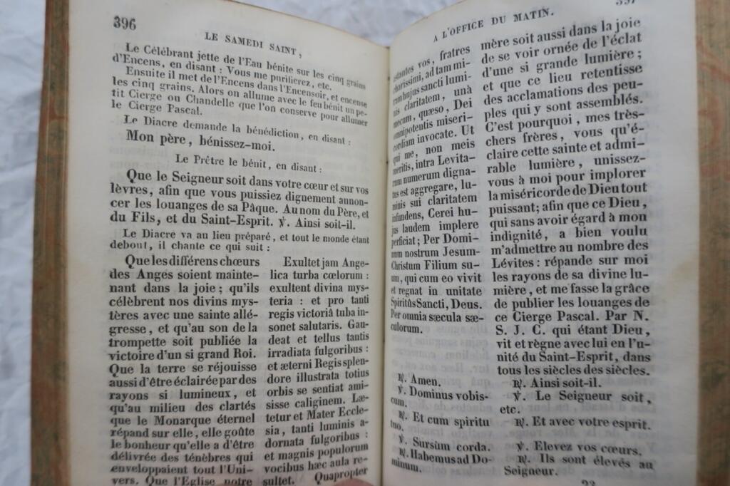 Easter Octave Liturgy, Angers 1837