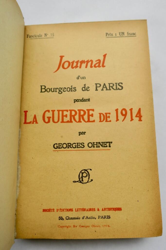 Personal Reflections from Wartime Paris
