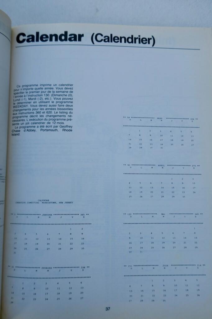 Ordinateur Jeux d’ordinateur en Basic – Version microordinateur 1983