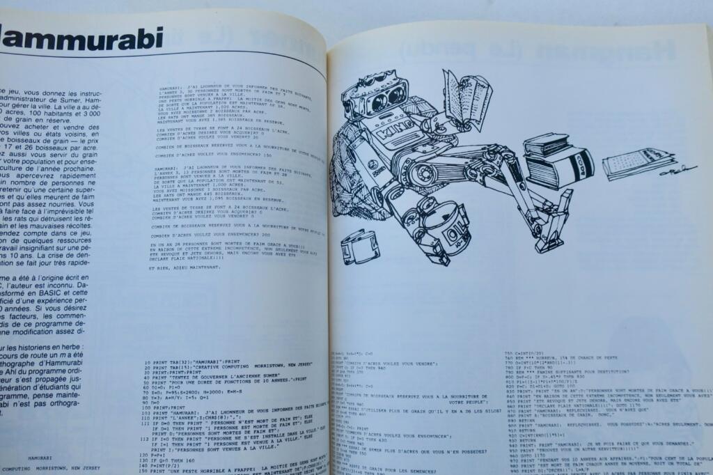 Ordinateur Jeux d’ordinateur en Basic – Version microordinateur 1983