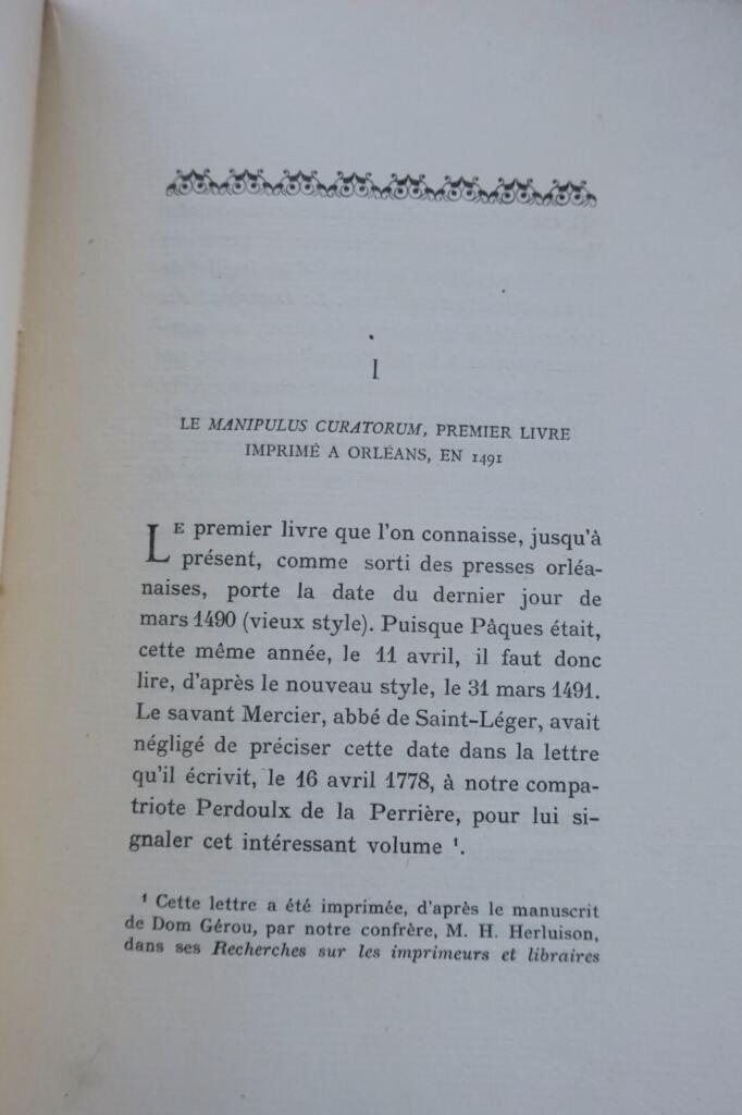 Early printing history in Orleans