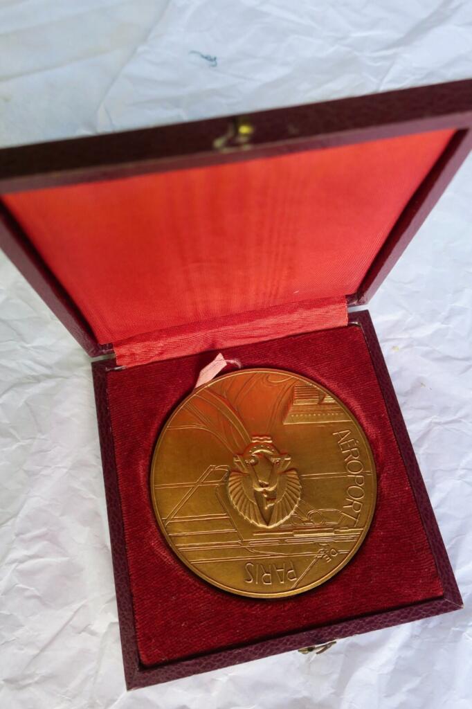 Bronze Coin from Orly Airport Inauguration