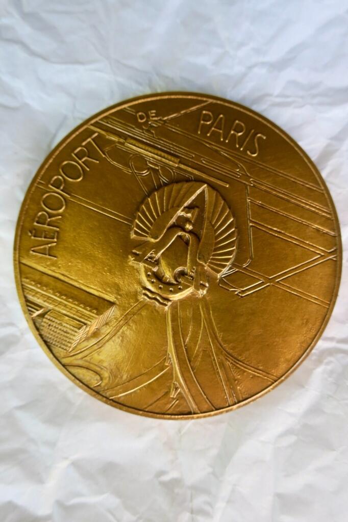 Bronze Coin from Orly Airport Inauguration