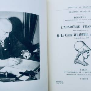 Ormesson Cte Vladimir Discours prononcés dans la séance publique 1957
