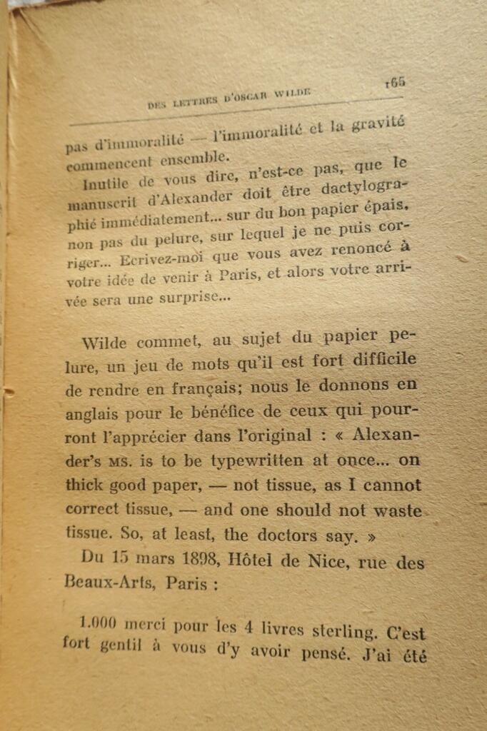 OSCAR WILDE – LA TRAGEDIE FINALE – SUIVI DE EPISODES ET SOUVENIRS…