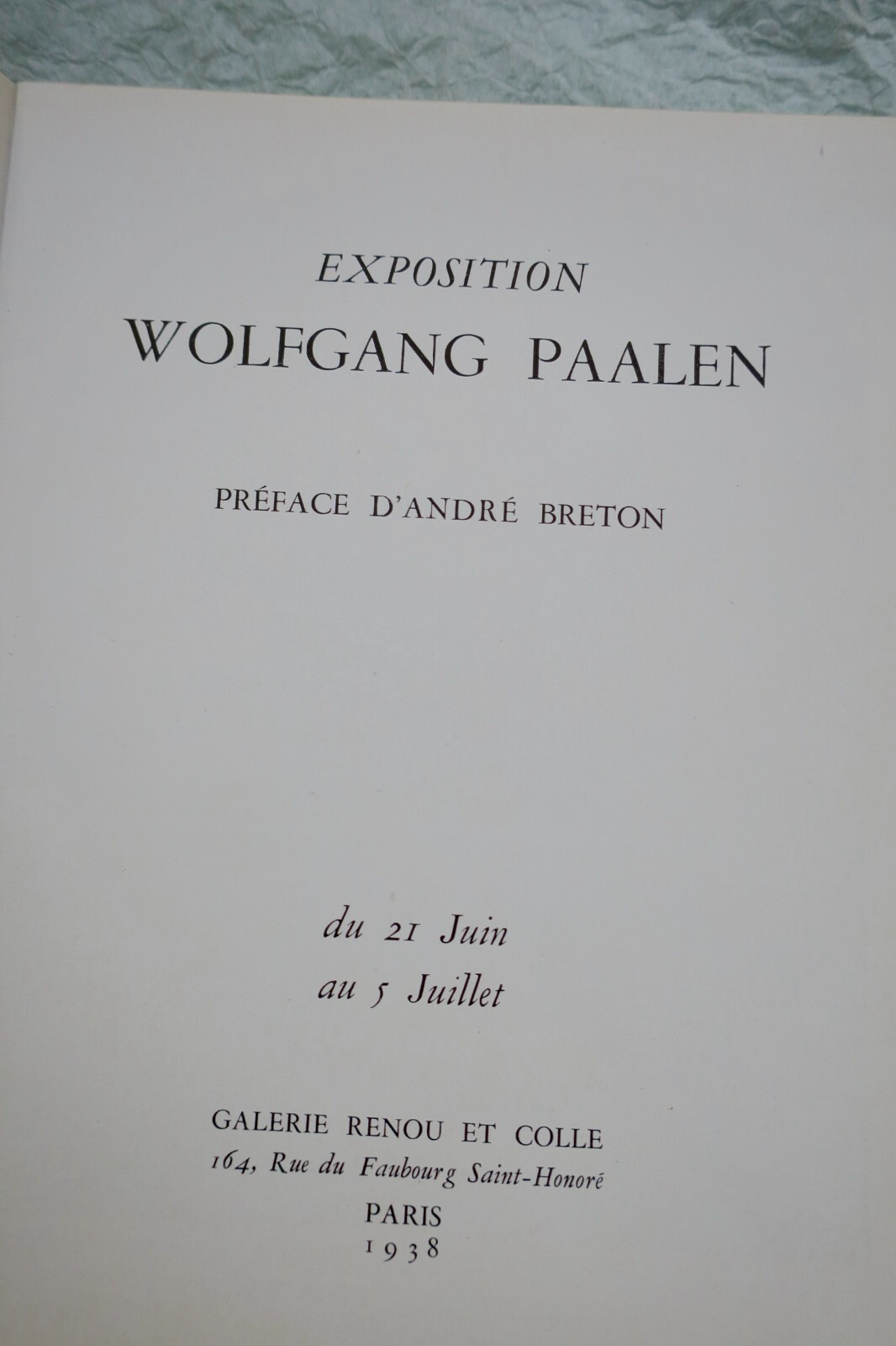 Wolfgang Paalen Exhibition with Breton Preface - Image 3