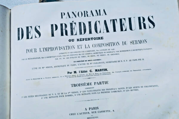 Panorama des prédicateurs ou répertoire pour l'improvisation et la composition..