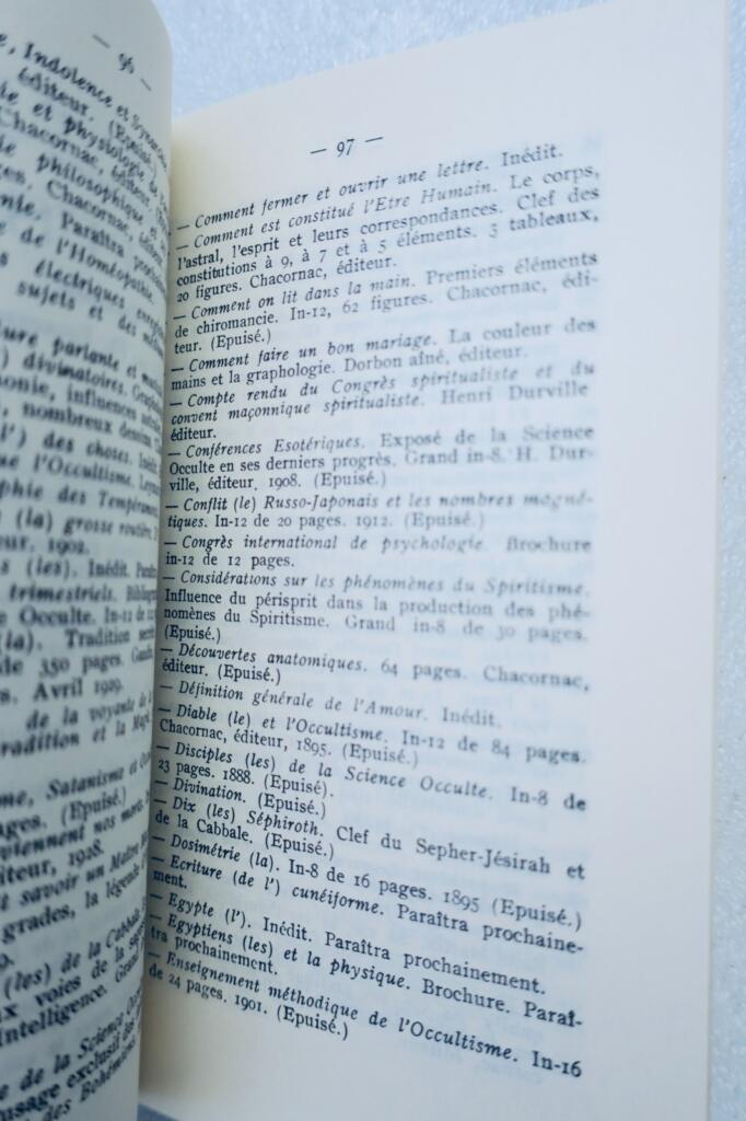 Exploration of occultism