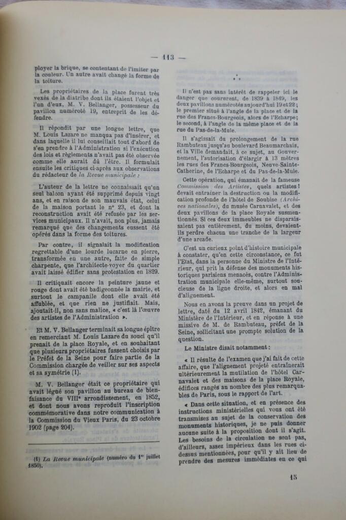 PARIS COMMISSION MUNICIPALE DU VIEUX PARIS,1914/15
