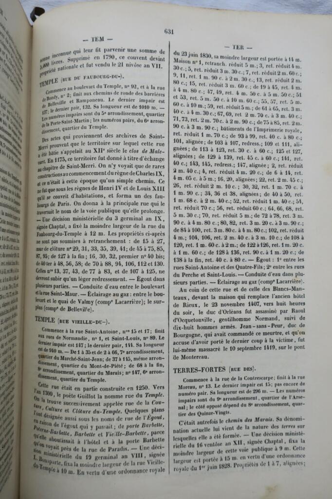 巴黎街道行政与历史辞典