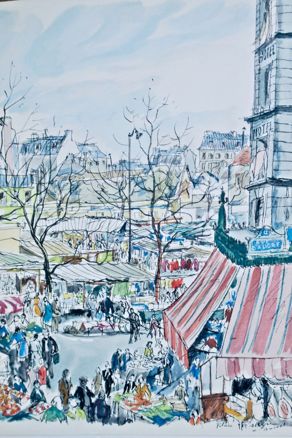 PARIS Dix rendez-vous avec Paris. Aquarelles de Gaston Barret 1955