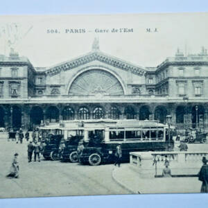 Paris gare de l'est autobus 1917 poilu Dtion des chemins de fer aux armées