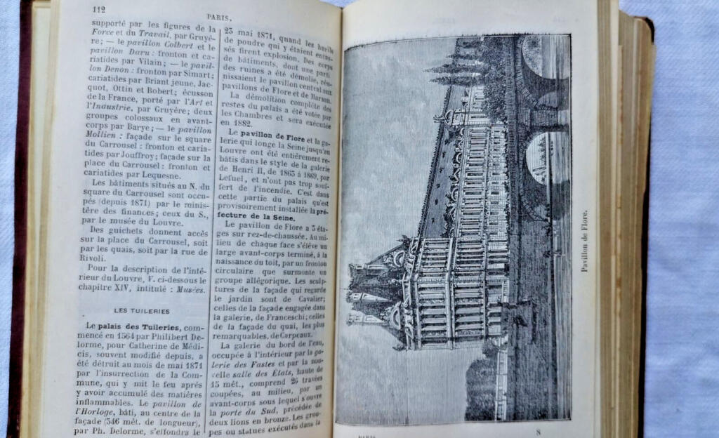 Paris Reiseführer mit Karten und Stichen