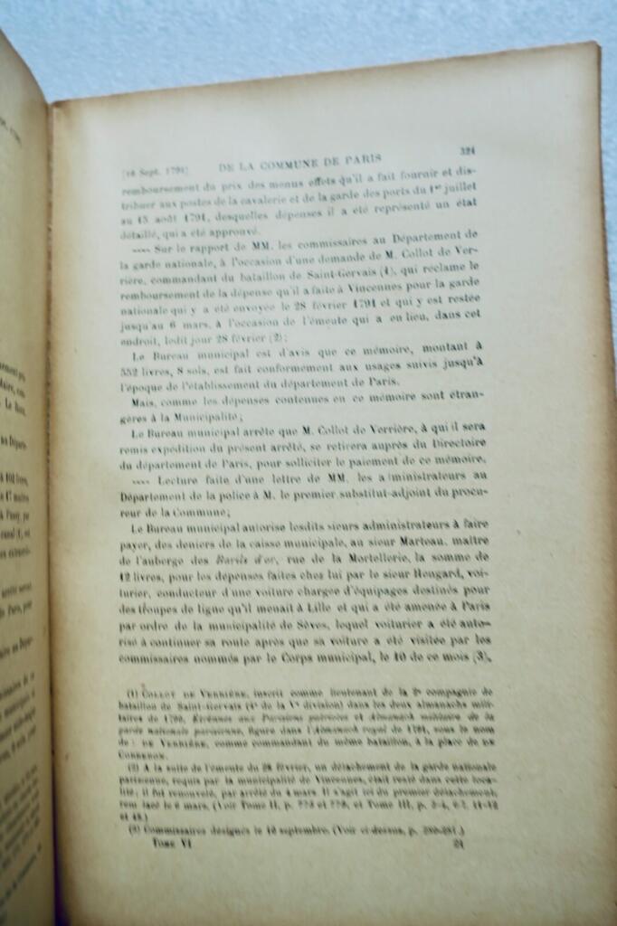 Paris Commune administrative records 1791