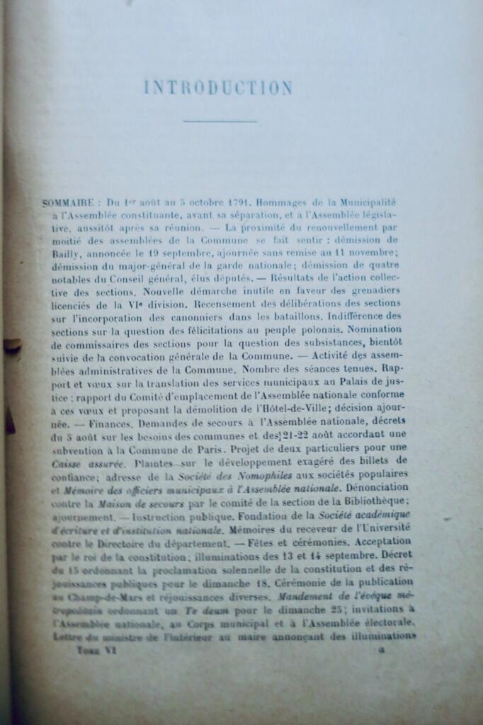 Paris Commune administrative records 1791