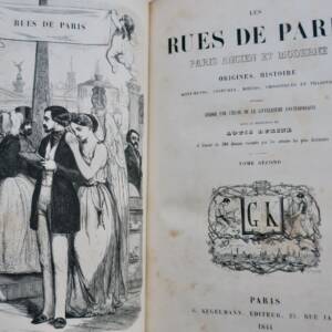 PARIS Les rues de Paris. Paris ancien et moderne 1844