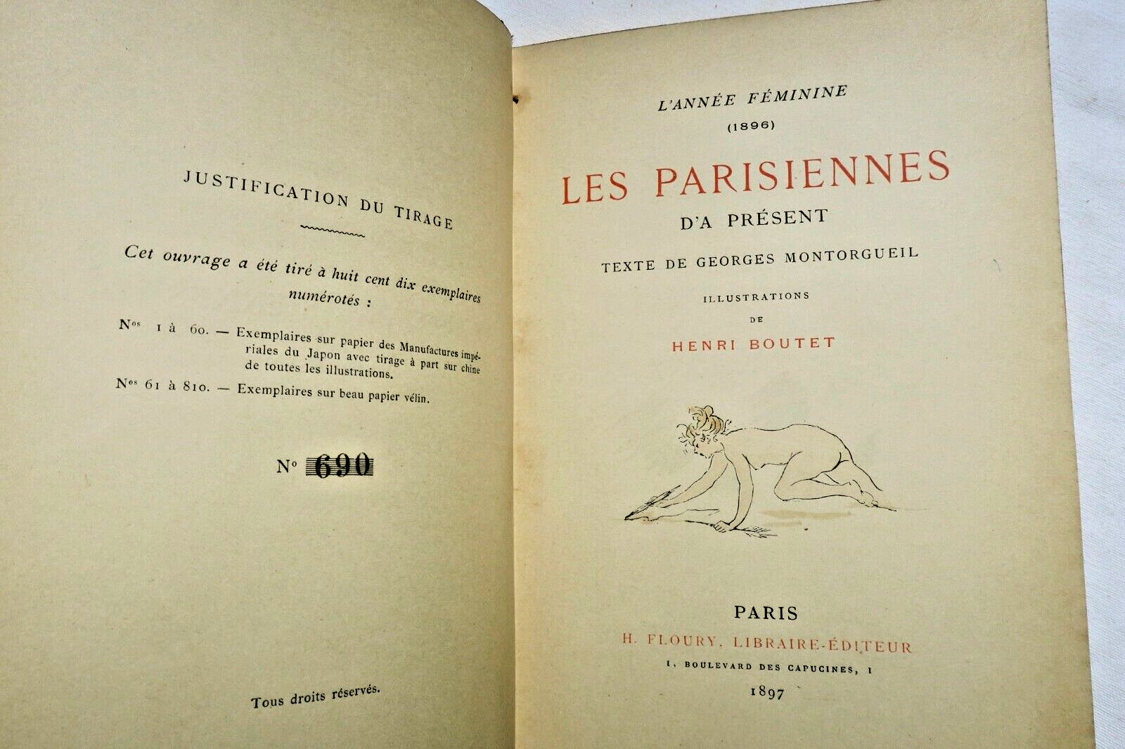 Paris MONTORGUEIL BOUTET (Henri) L'année féminine 1896 : Les Parisiennes – Image 8