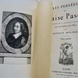 PASCAL MOLINIER LES PENSEES Lemerre ex. sur Hollande
