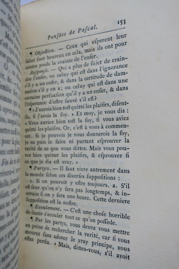 Gedanken von Pascal in zwei Bänden