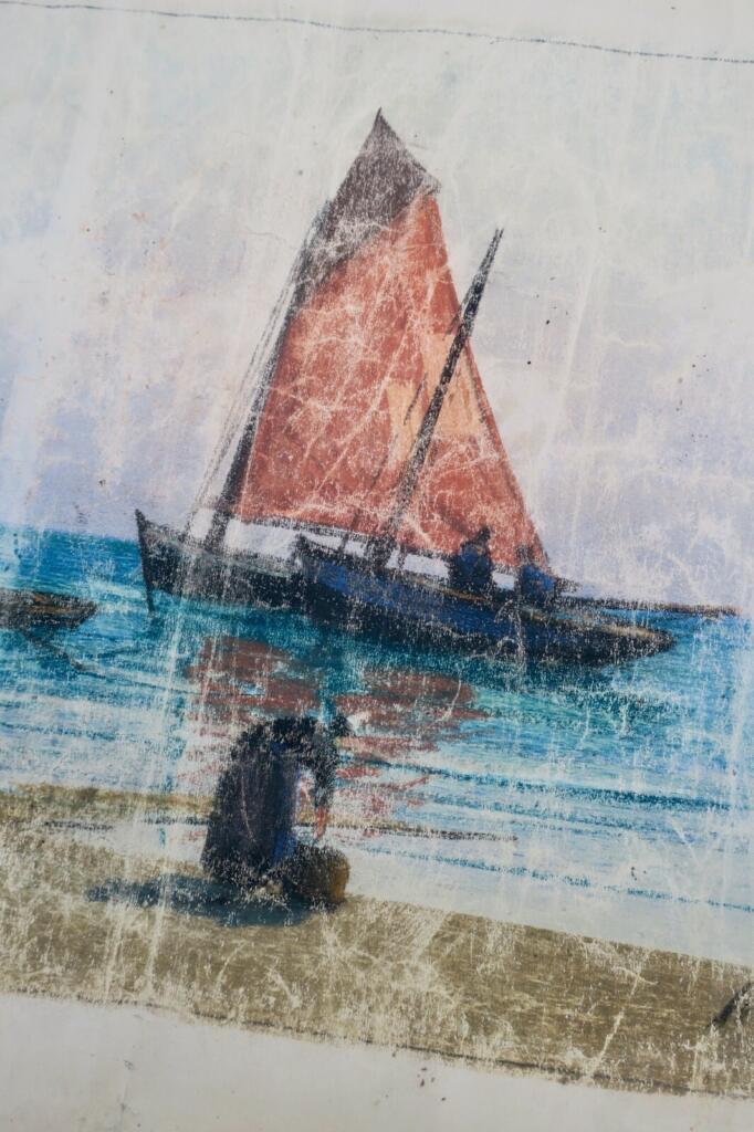 Meerespastel, Marineblaue Töne
