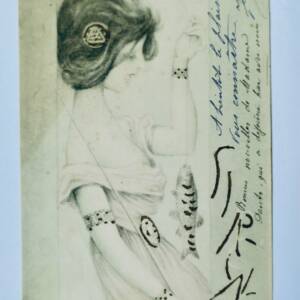 Patella Art nouveau jugendstil Moderne art sirène à la pêche