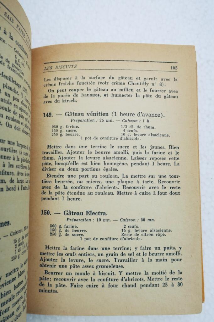 Klassischer französischer Backführer der 1950er