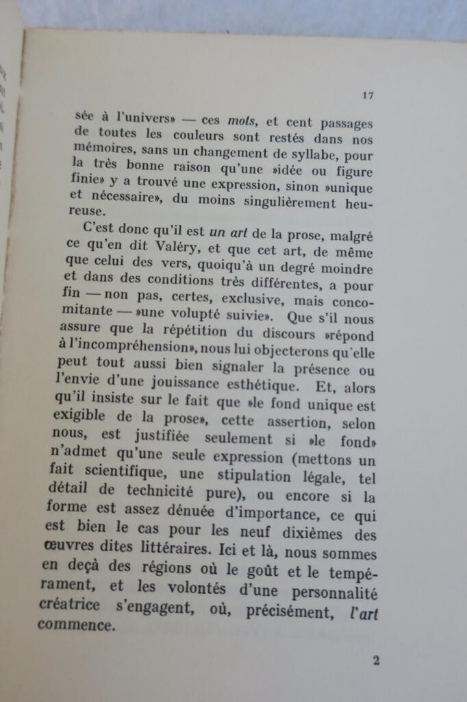 Paul Valéry und die Kunst der Prosa