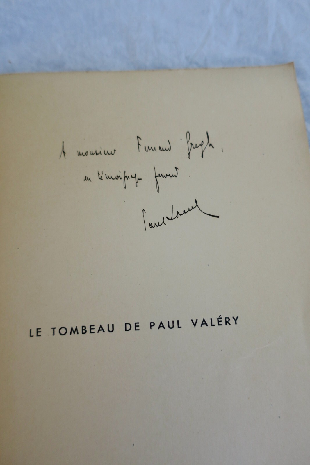 Paul Valéry LE TOMBEAU DE PAUL VALERY Envoi – Image 6