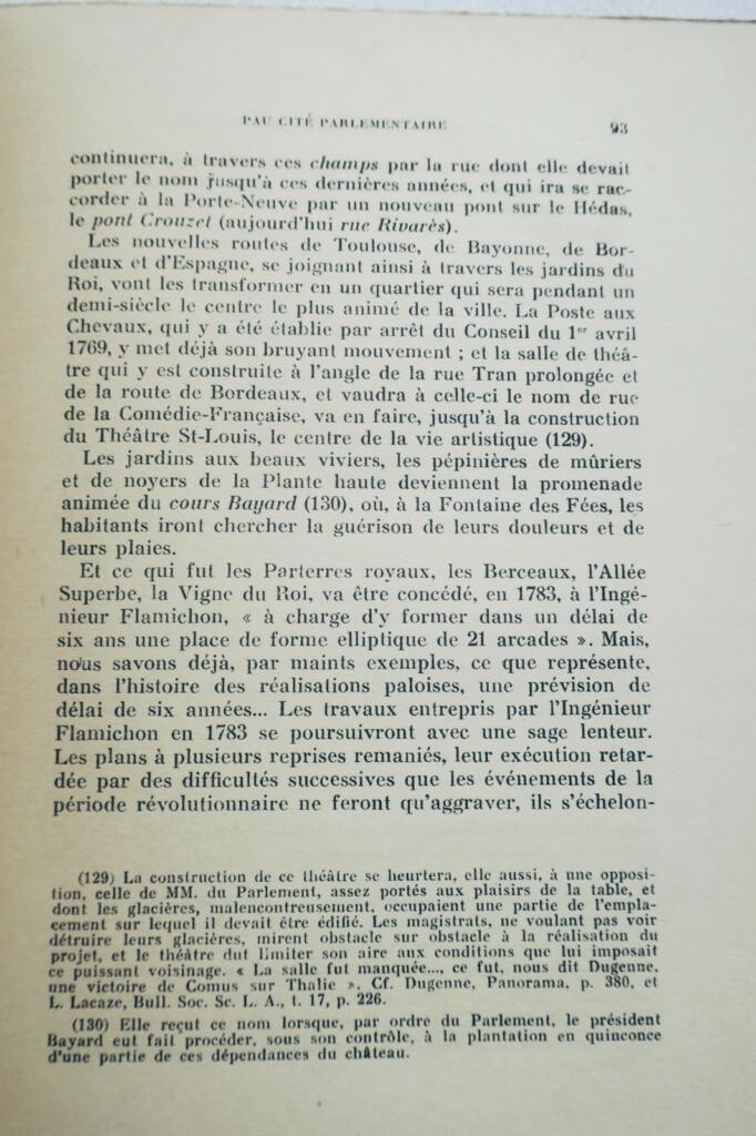 pauLA VILLE DE PAU aux trois phases de son histoire Béarn