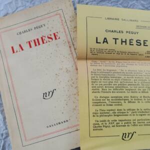 PÉGUY (Charles). La Thèse. Paris, Gallimard, 1955 S.P.