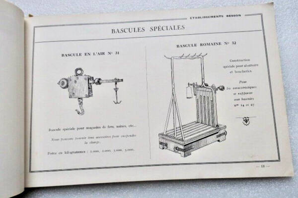 Pesage Catalogue Manufacture Française d&rsquo;Instruments de Pesage Ebts Besson