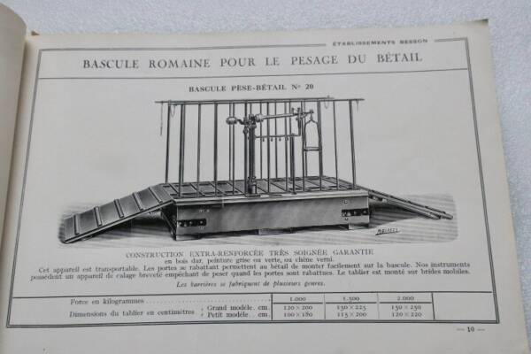 Pesage Catalogue Manufacture Française d&rsquo;Instruments de Pesage Ebts Besson