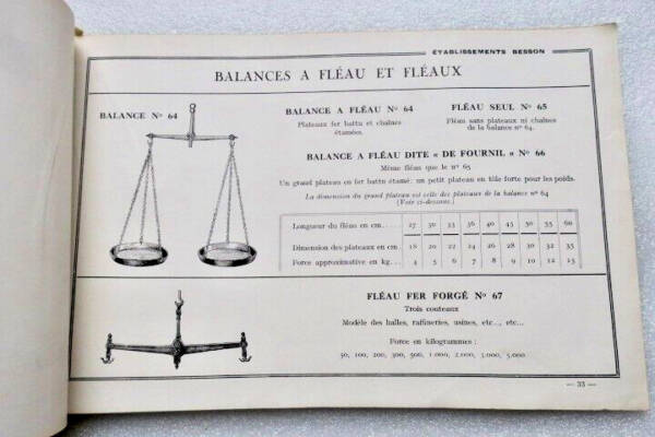 Pesage Catalogue Manufacture Française d&rsquo;Instruments de Pesage Ebts Besson