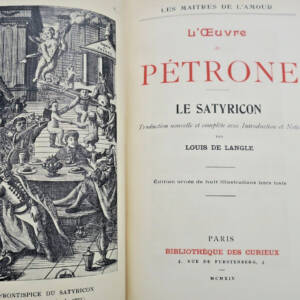PETRONE. L'oeuvre de Pétrone. Le Satyricon