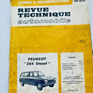 Peugeot REVUE TECHNIQUE AUTOMOBILE - PEUGEOT "204 Diesel" 1971