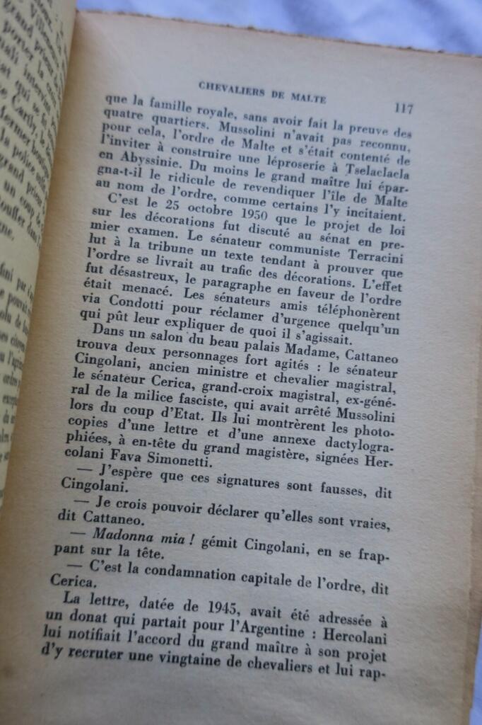 PEYREFITTE Chevaliers de Malte S. P. + dédicace