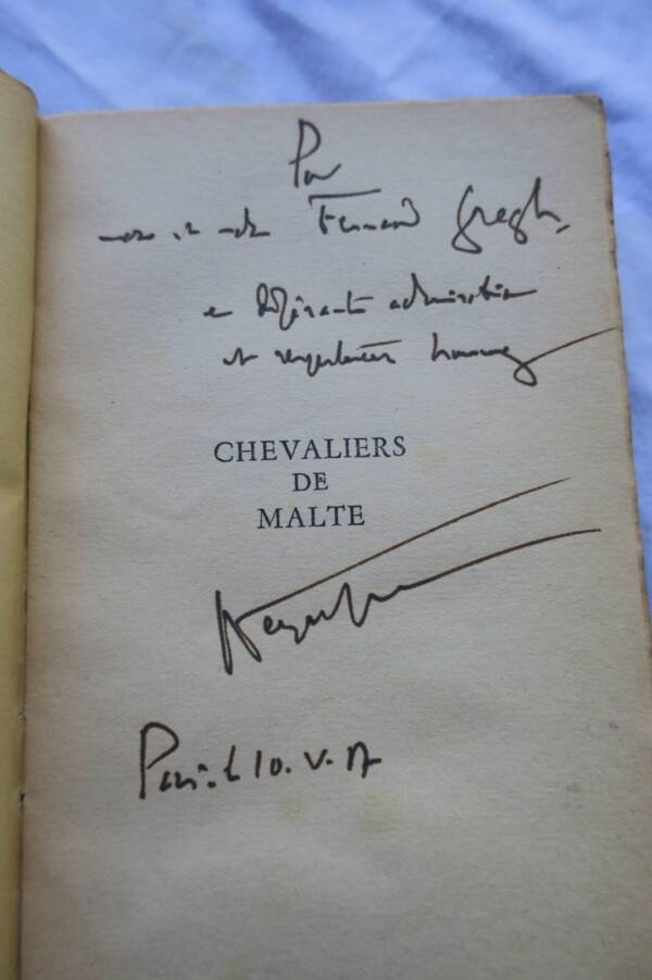 PEYREFITTE Chevaliers de Malte S. P. + dédicace