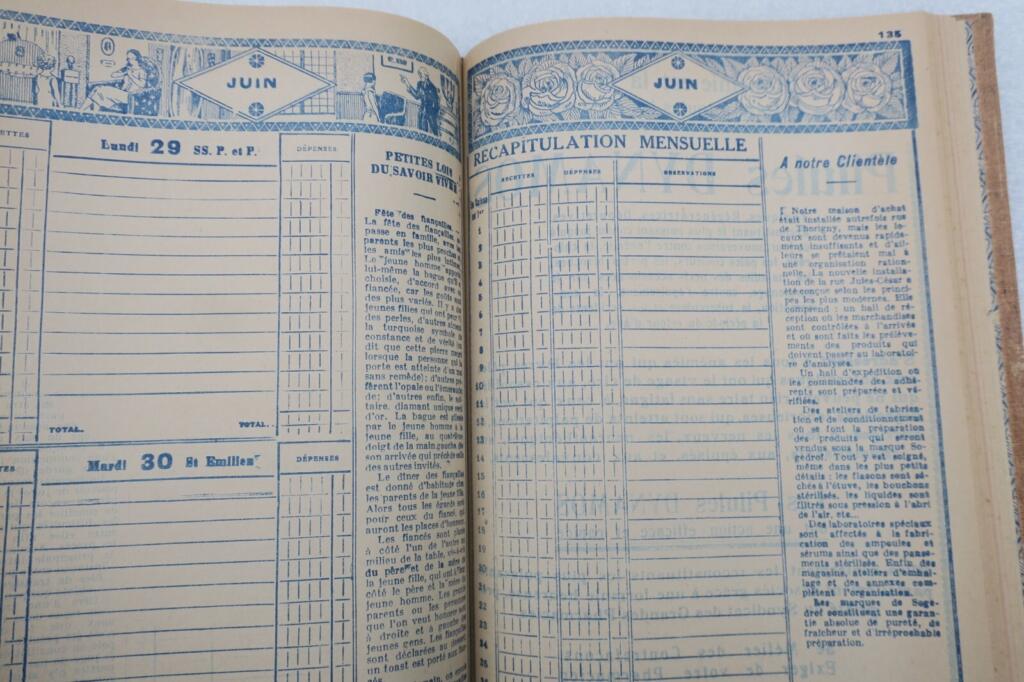 Pharmacie du progrès Tarbes 1925 agenda