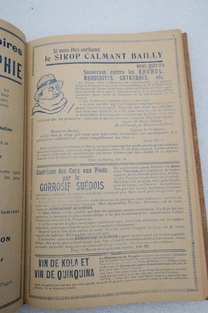 Pharmacie du progrès Tarbes 1925 agenda