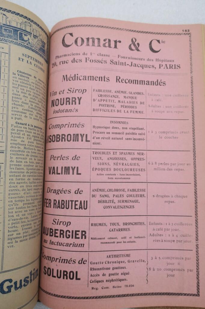 Pharmacie du progrès Tarbes 1925 agenda