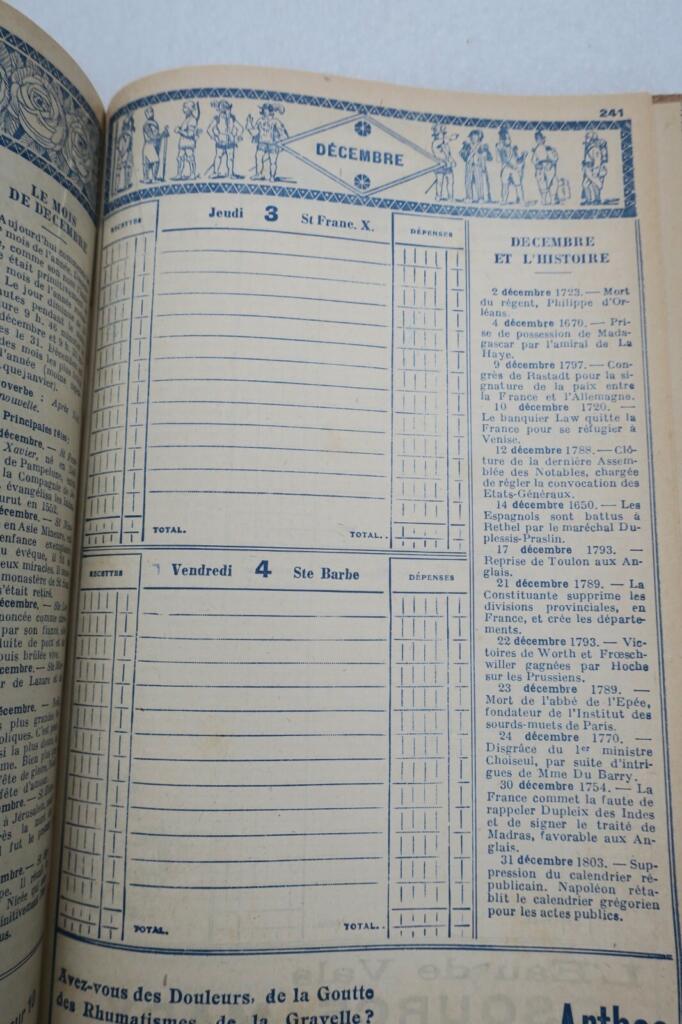 Pharmacie du progrès Tarbes 1925 agenda