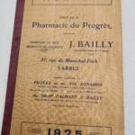 Tarbes 1925 Apothekenkalender