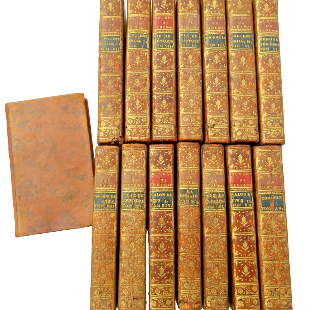 DIDEROT Werke von Denis Diderot 15/15 Jahr VIII