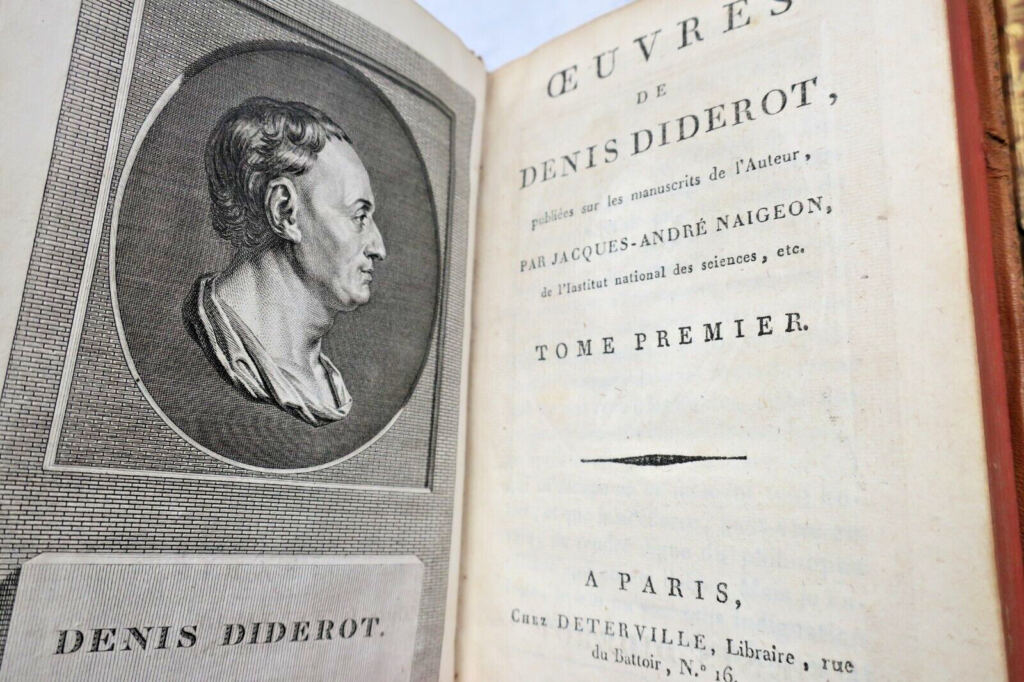 DIDEROT Werke von Denis Diderot 15/15 Jahr VIII