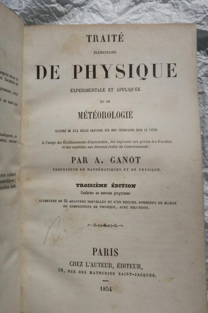 Elementary Treatise on Physics