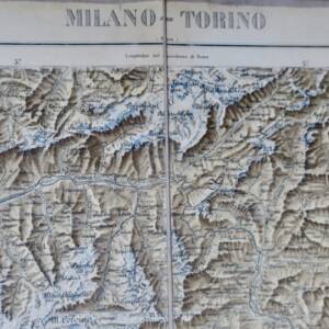 Piémont Milano Turino carte 1900