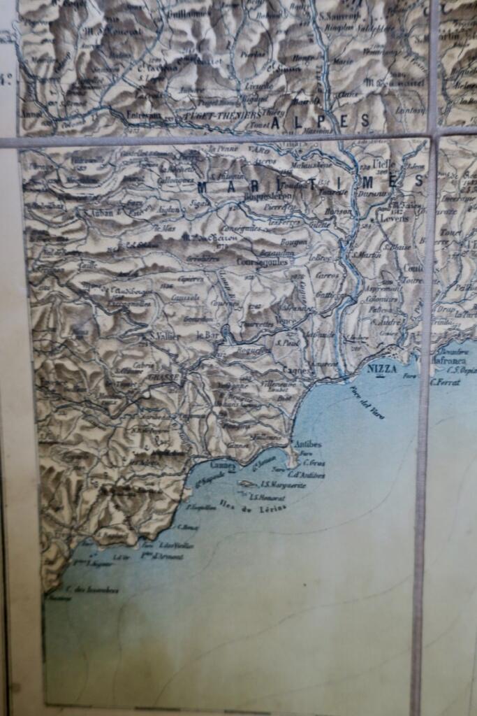 Karte von Piémont und Mailand 1900